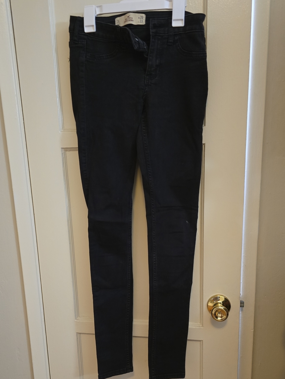 Hollister Black Super Skinny Jeans 3L Tall 26x33L